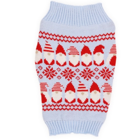 NWT dog holiday pet sweater Christmas gnomes ugly Christmas sweater for dog cat - Picture 3 of 17